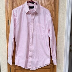 Nordstrom Men's Shop Trim Fit Button Down Pink Dress Shirt